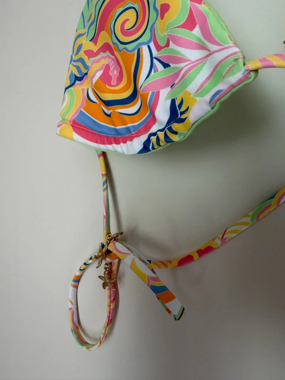 Seahorse Colorful Reversible Bikini Set with starfish charms